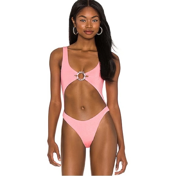 Beach Bunny Other - Beach Bunny Swimwear Kendall glitter monokini size S NWT